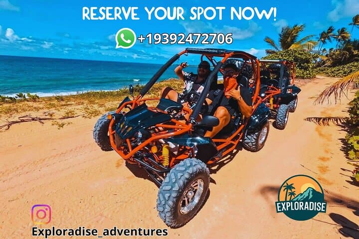 Piñones Beach Buggy and El Yunque Waterfall Adventure from San Juan