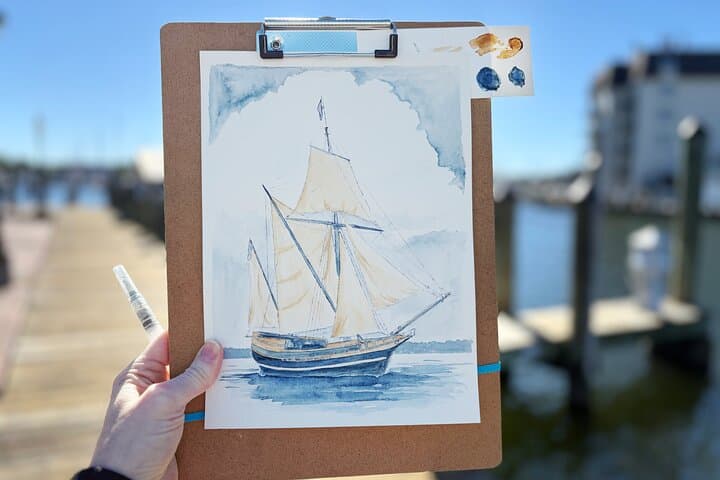 Paint an Annapolis Schooner: Outdoor Watercolor Class on City Dock