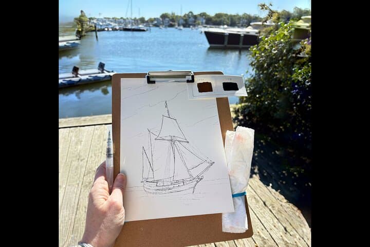 Paint an Annapolis Schooner: Outdoor Watercolor Class on City Dock photo 4