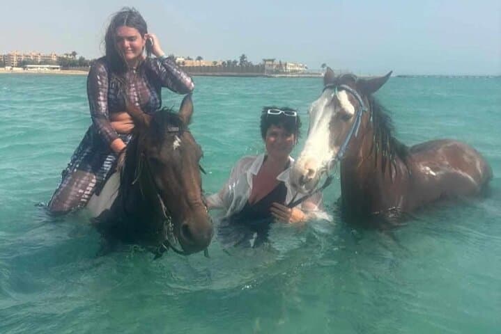 Sunset Horseback Ride: Desert, Beach & Red Sea Experience in Hurghada photo 4