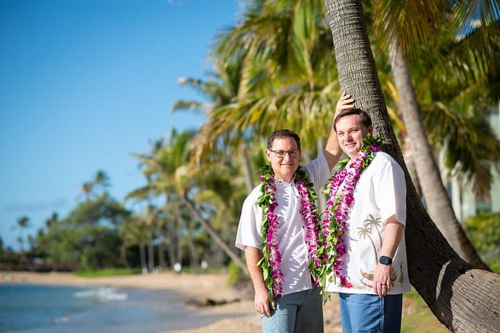 Golden-Hour Beach Wedding in Honolulu — Officiant, Leis & Pro Photos at Waialae photo 4