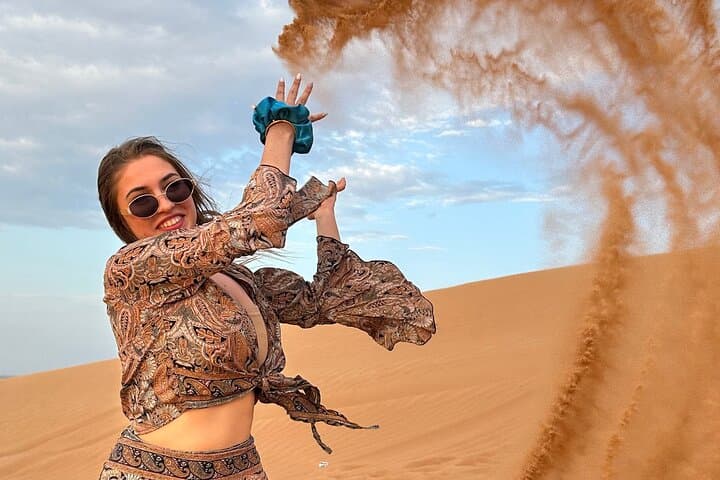 Dubai Red Sand Dune Bashing with BBQ Dinner & Live Desert Shows