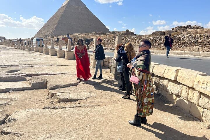 Cairo Layover: Pyramids of Giza Half-Day with Camel Ride & Airport Transfers