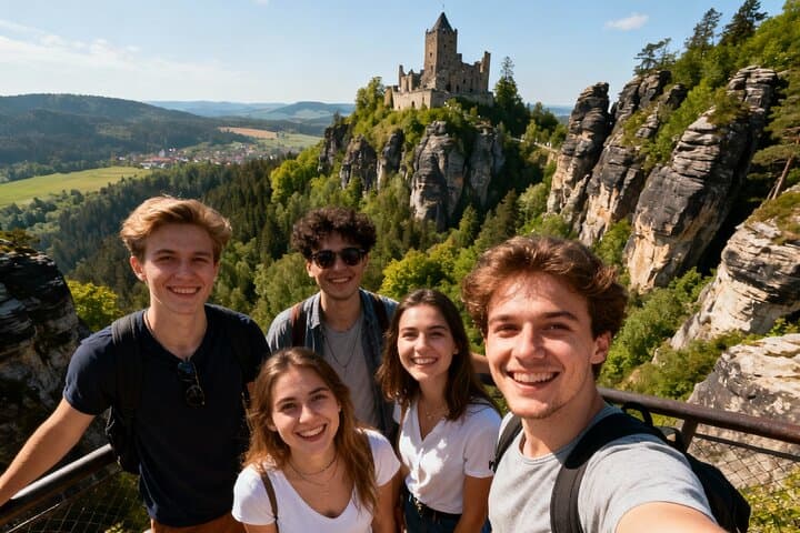 Prachov Rocks and Trosky Castle: Full-Day Private Hike from Prague