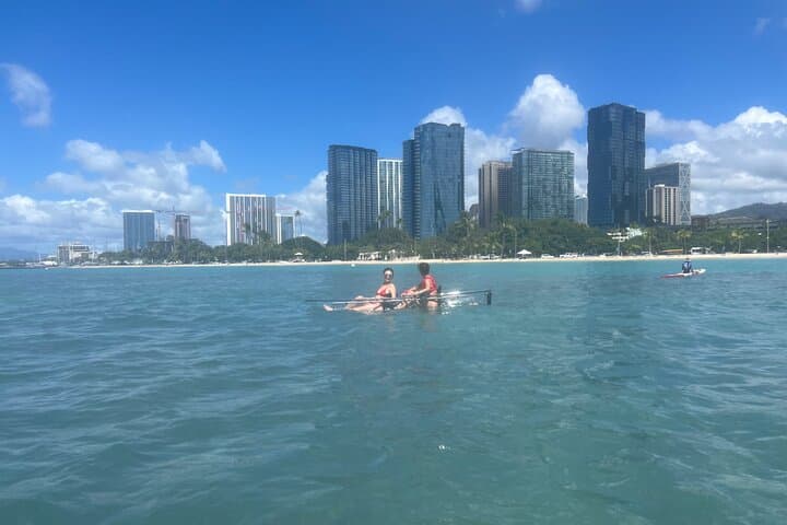 Waikīkī Clear Kayak Fireworks Night Paddle — Friday Ocean Tour photo 4