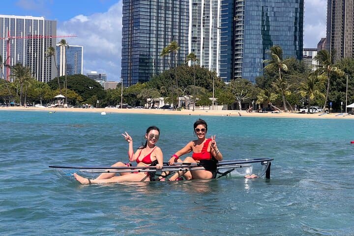 Waikīkī Clear Kayak Fireworks Night Paddle — Friday Ocean Tour photo 6