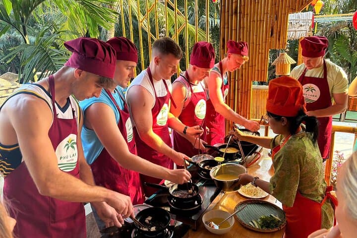 Hoi An Basket Boat, Lantern Making & Cooking Class in Cam Thanh Village photo 3