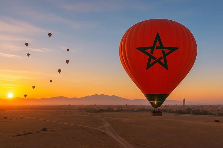 Sunrise Hot Air Balloon Over the Atlas Foothills — Marrakech Experience