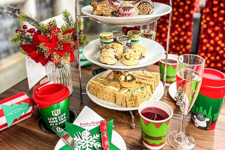 London Christmas Lights Afternoon Tea Bus Tour — Festive Double-Decker Experience