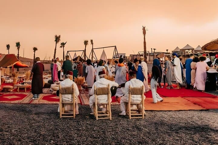 Agafay Desert Sunset Camel Ride & Berber Dinner — Marrakech Evening Experience