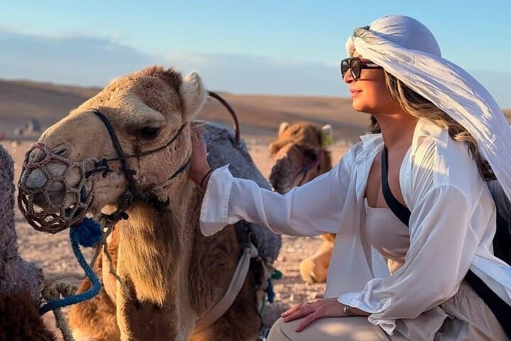 Agafay Desert Camel Ride, Sunset Dinner & Amazigh Music from Marrakech