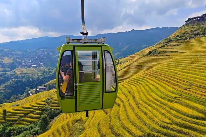 Ride the Ropeway Above Longji Dazhai Rice Terraces — Day Tour from Guilin