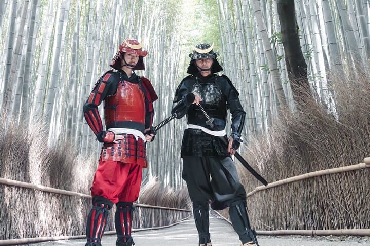 Walk Like a Samurai: Arashiyama Samurai Armor Rental and 90-Minute Stroll