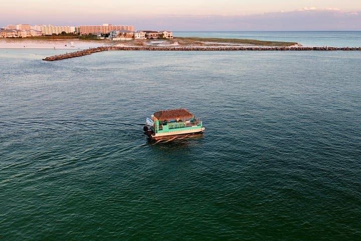 Private Tiki Pontoon Sunset Cruise in Destin Harbor — Dolphin Watching & Harbor Sights photo 5