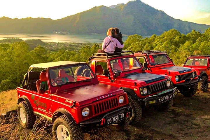Mount Batur Sunrise Jeep Tour — Sunrise Over Lake Batur & Black Lava Fields photo 1