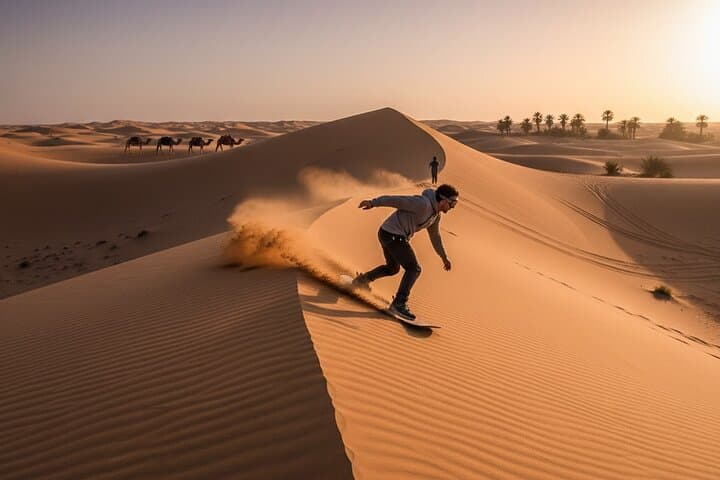 VIP Evening Desert Safari Dubai: Dune Bashing, Sandboarding & Bedouin Camp Experience photo 2