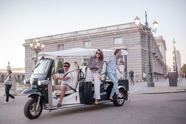 Madrid Eco Tuk-Tuk Private Tour: 2-Hour Royal Palace & Prado Drive photo 1