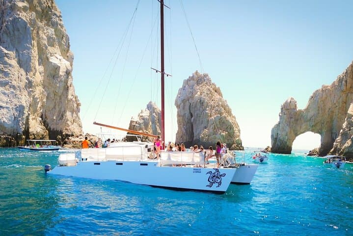 Private Catamaran Sunset Cruise in Cabo San Lucas — Open Bar & Snacks