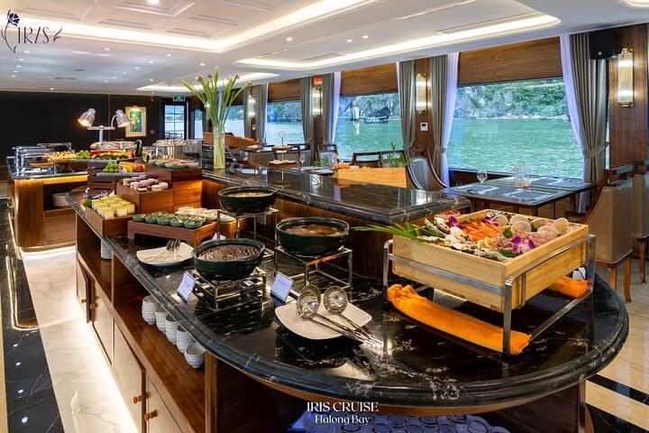 Luxury Iris Cruise: One-Day Halong Bay Tour with Jacuzzi, Sung Sot Cave & Ti Top photo 2