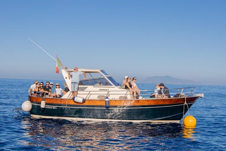 Private Capri Boat Tour from Sorrento on Apreamare 9 Semi‑Cabin — Full‑Day Cruise photo 3