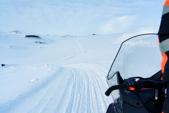 Private Golden Circle Tour with Langjökull Glacier Snowmobiling from Reykjavik photo 5