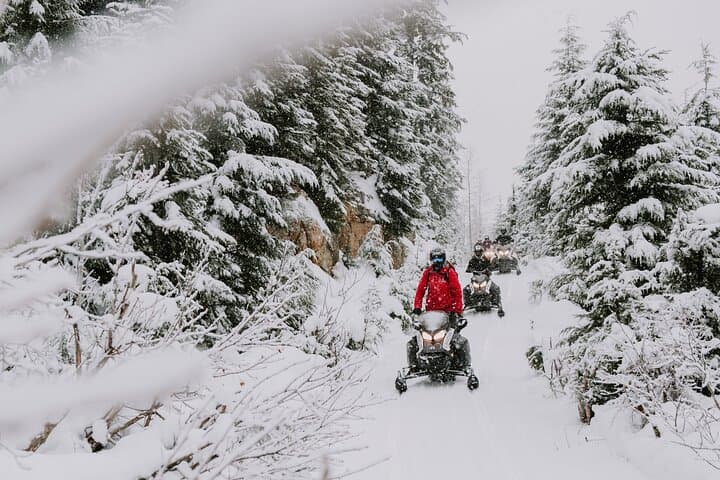 Explore Callaghan Valley: Beginner-Friendly Snowmobile Tour to NorthAir Goldmine