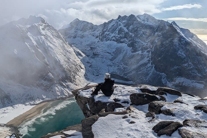 Arctic Snowshoeing: Winter Hike in Lofoten's Valley Views
