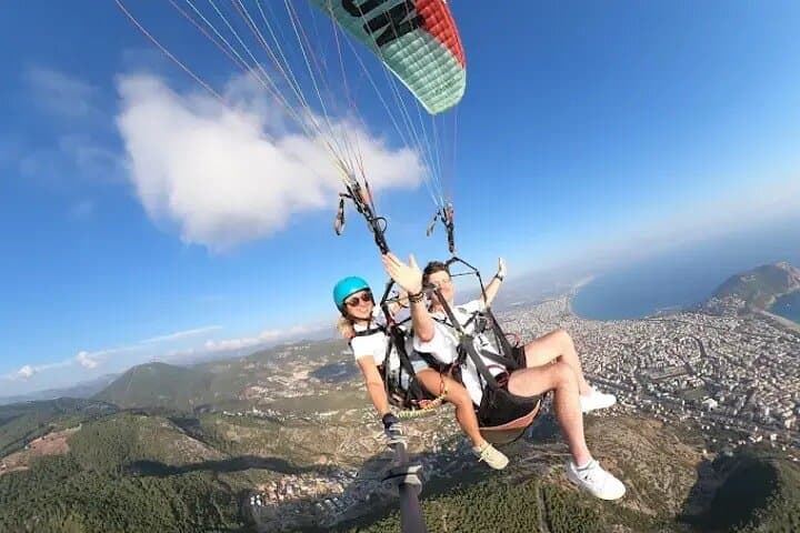 Alanya Tandem Paragliding Over Cleopatra Beach — Tandem Flights from Yassı Tepe photo 5