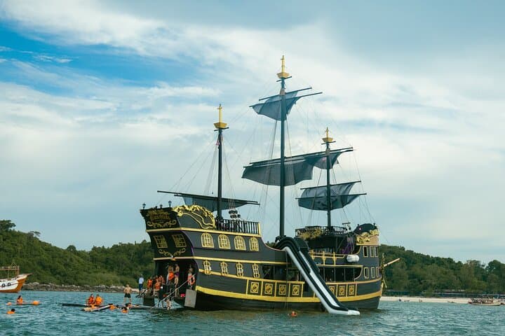 Sunset Pirate Adventure Cruise to Koh Larn from Pattaya — Snorkel, Banana Boat & Foam Party