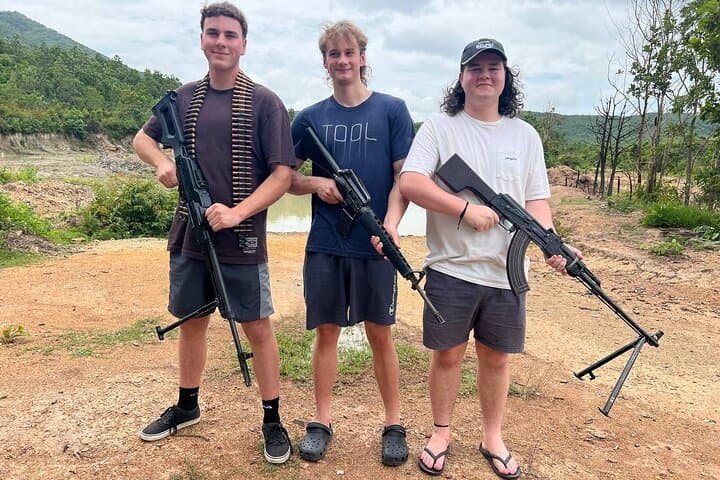Phnom Penh Outdoor Shooting Range: Safe Firearms Experience with Pickup