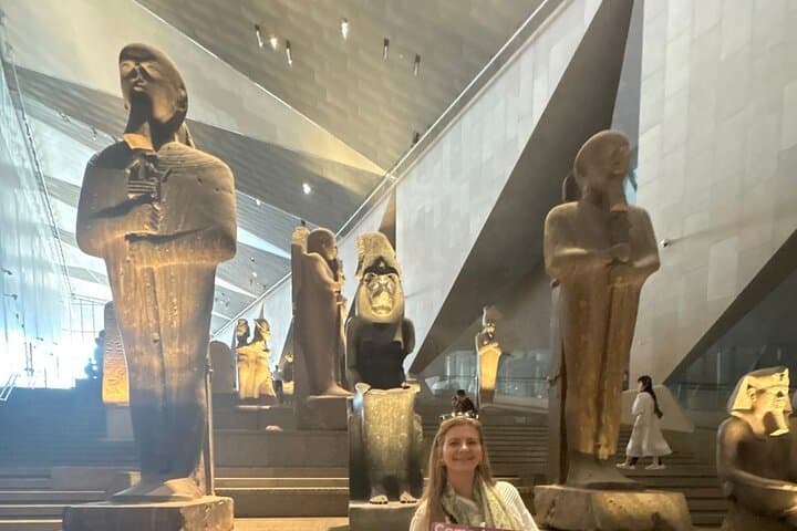 Grand Egyptian Museum and Sunset Camel Ride at the Pyramids — Giza Highlights Tour