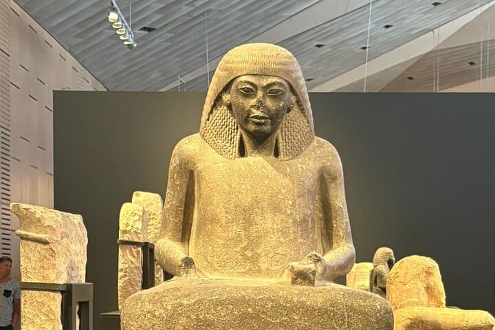 Grand Egyptian Museum and Sunset Camel Ride at the Pyramids — Giza Highlights Tour photo 3