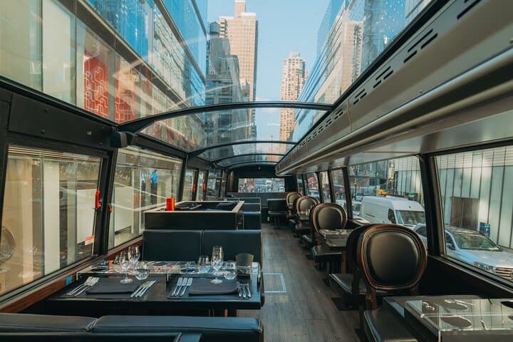 Gourmet Sightseeing Lunch on NYC's Bustronome Panoramic Bus