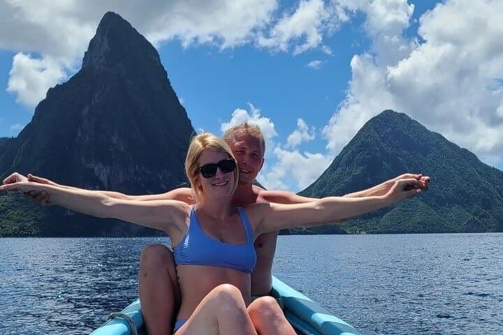 Sea2Soufriere Boat Tour — Sulphur Springs, Pitons Snorkel & Waterfall