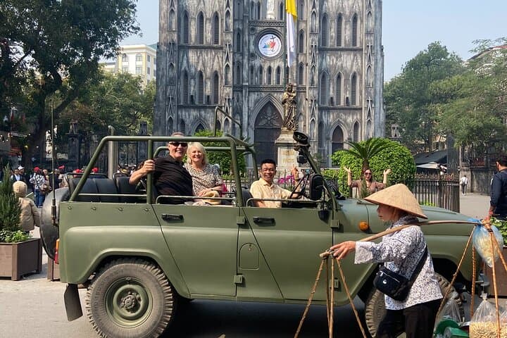 Hanoi Jeep Tour: Old Quarter, Train Street & Red River Island in an Army Jeep photo 2
