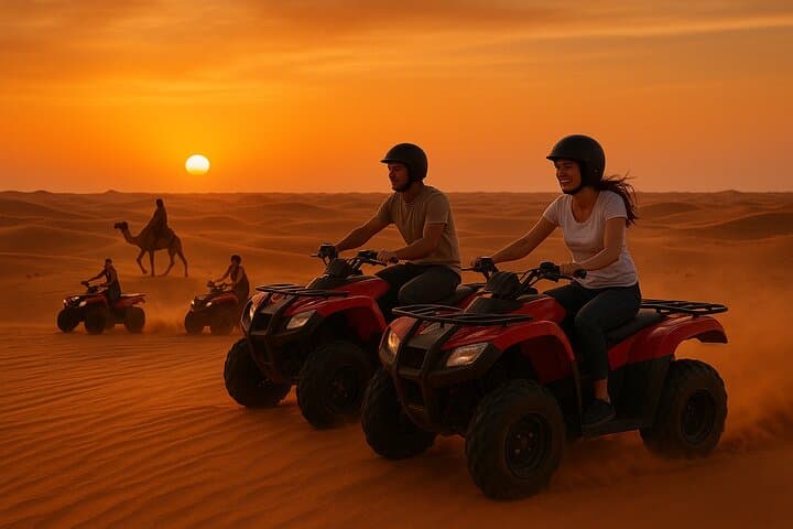 Dubai Desert Safari in Al Lahbab: Quad Bikes, Dune Bashing & Sunset BBQ photo 2