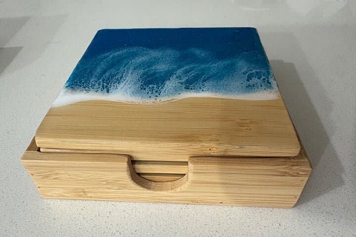 Ocean Resin Coaster Class in Paia — Make Your Own Maui Souvenir
