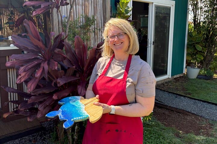 Ocean Resin Coaster Class in Paia — Make Your Own Maui Souvenir photo 4