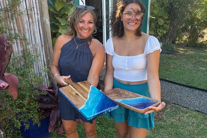 Ocean Resin Coaster Class in Paia — Make Your Own Maui Souvenir photo 6