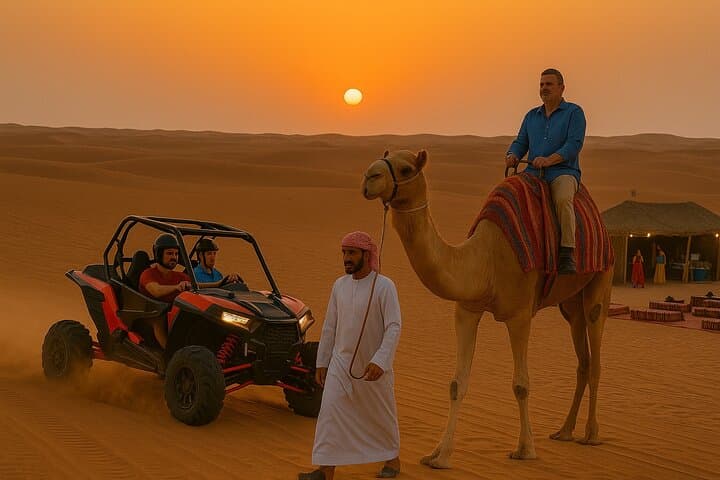 Evening Desert Safari & BBQ in Dubai — Dune Bashing, Camel Rides & Live Shows photo 2