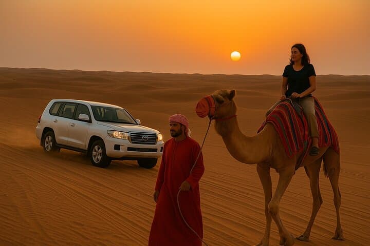Evening Desert Safari & BBQ in Dubai — Dune Bashing, Camel Rides & Live Shows photo 3