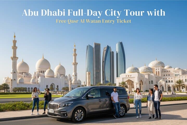 Inside Abu Dhabi: Full-Day City Tour with Sheikh Zayed Mosque and Qasr Al Watan