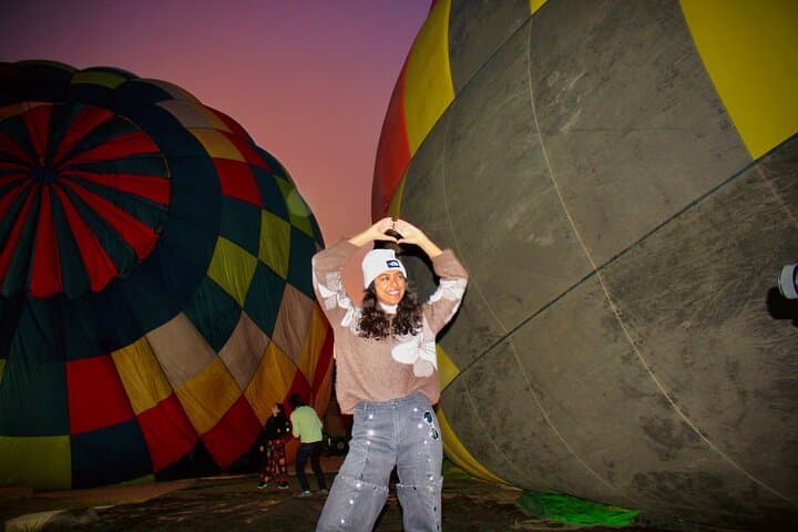 Sunrise Hot-Air Balloon Over Teotihuacan with Cave Breakfast and CDMX Pickup photo 4