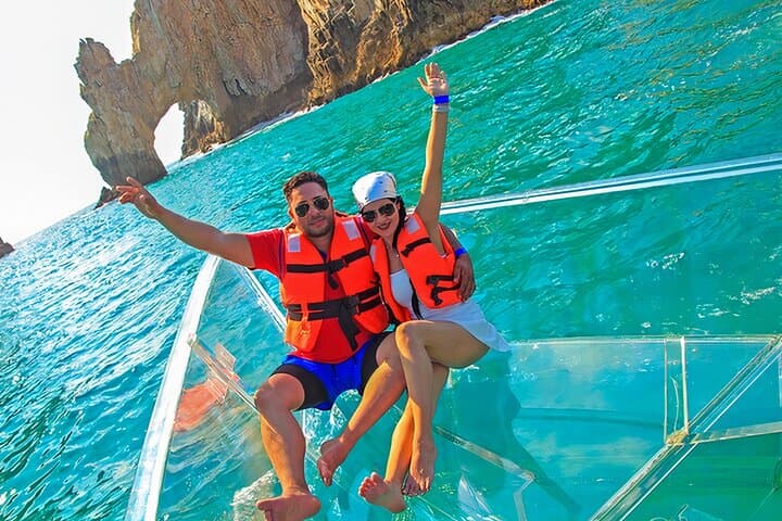 Transparent Boat to El Arco — Clear-Hull Cruise in Cabo San Lucas