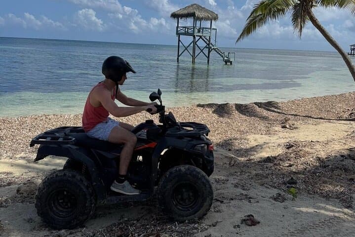 Roatán Private ATV Jungle Adventure with West Bay Beach Day Pass