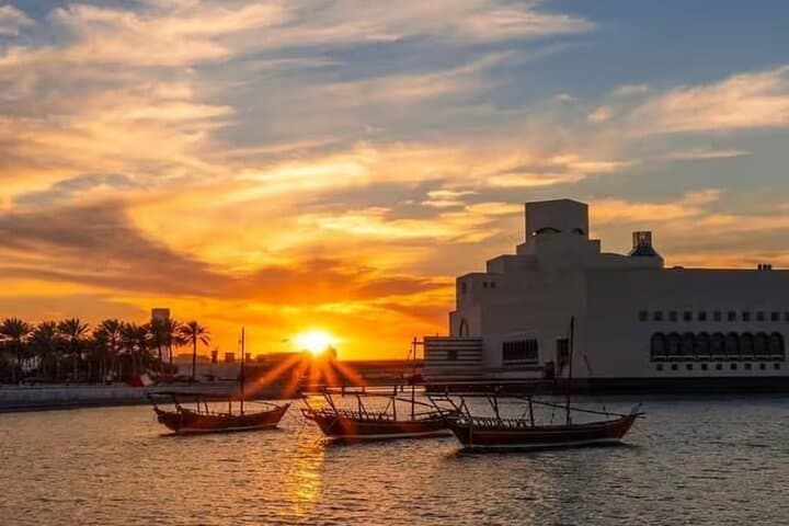 Moonlight Dhow Dinner Cruise on Doha Corniche — Sunset & Skyline photo 4