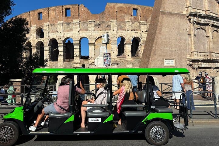 Rome Golf Cart Tour with Authentic Gelato Tasting