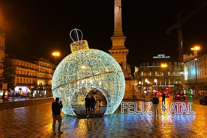 Explore Lisbon Christmas Lights on a Private Eco Tuk Tuk photo 4