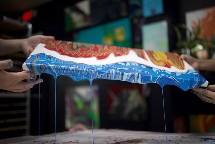Sunset & Swirls: Evening Fluid Art Date Night in The Woodlands photo 5
