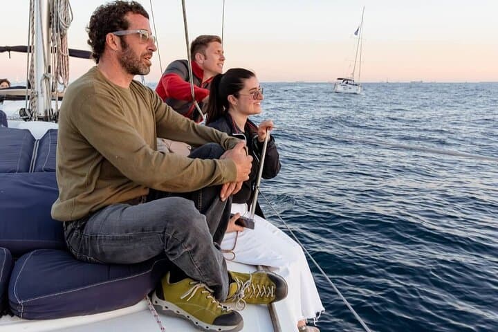 Private Barcelona Sailing: Coastline Cruise with Cava and Swim Stops